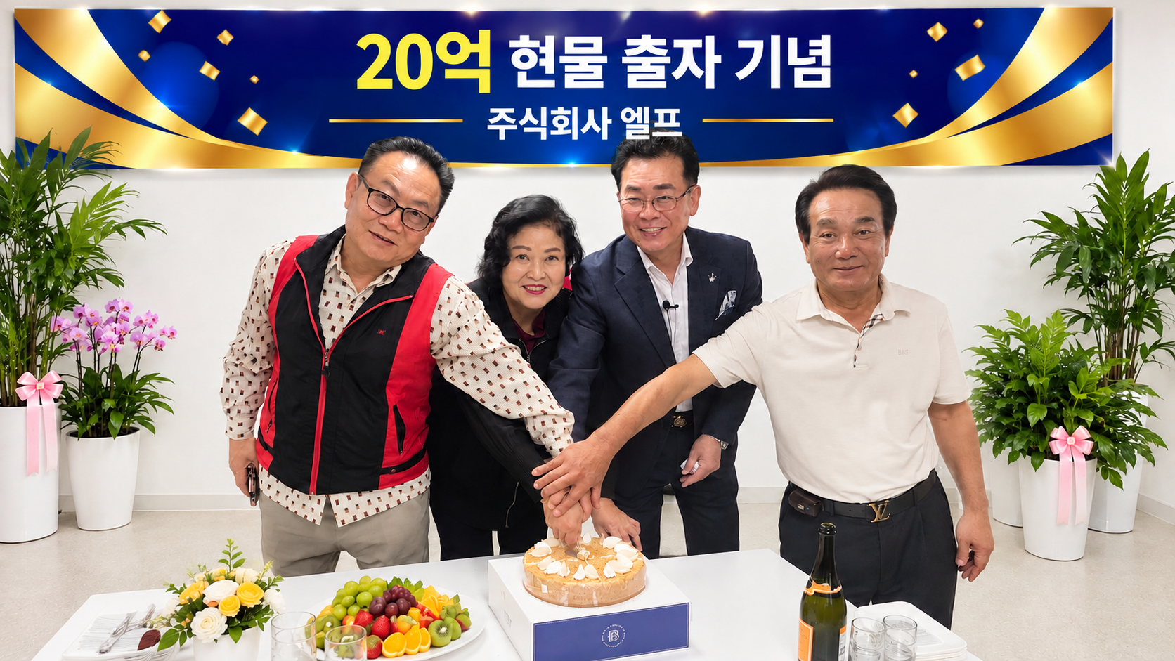 주식회사 엘프 20억 현물출자 기념 이미지